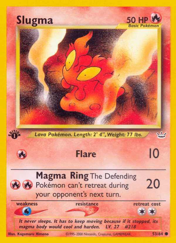 Slugma debut card