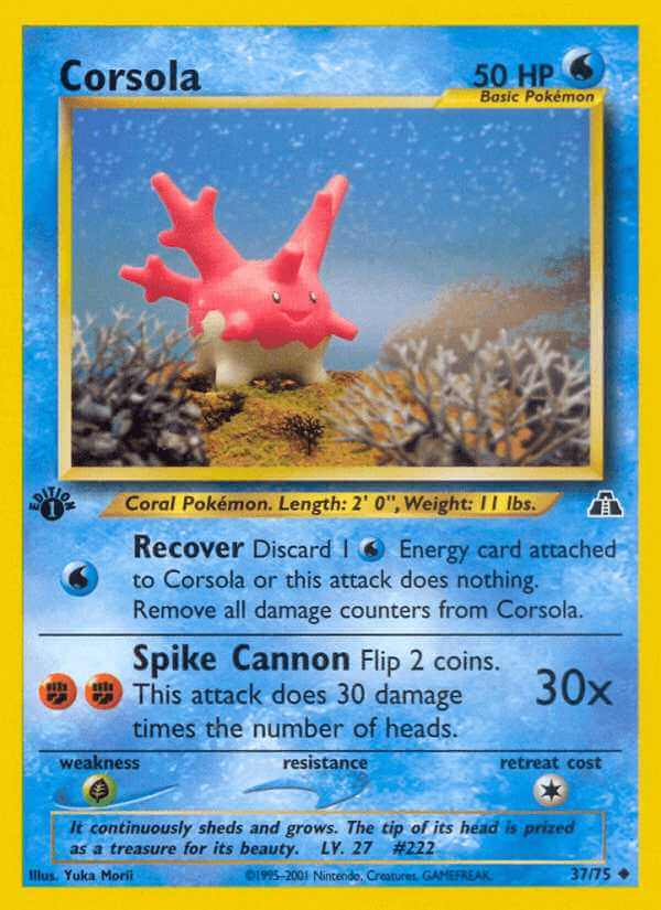 Corsola debut card