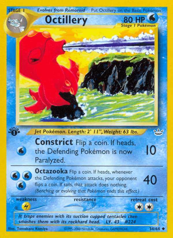 Octillery debut card