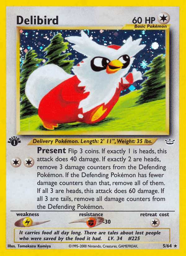 Delibird debut card