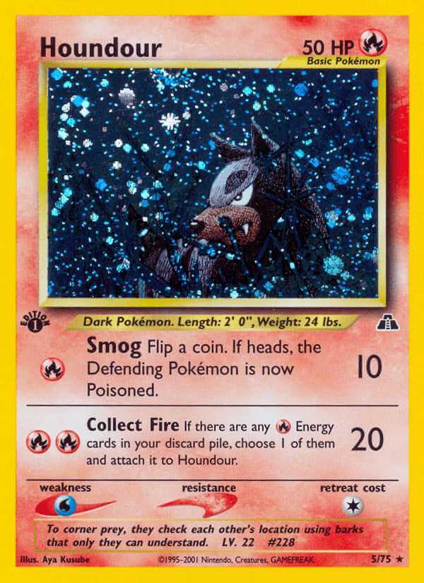 Houndour debut card