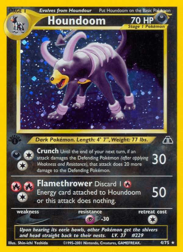 Houndoom debut card