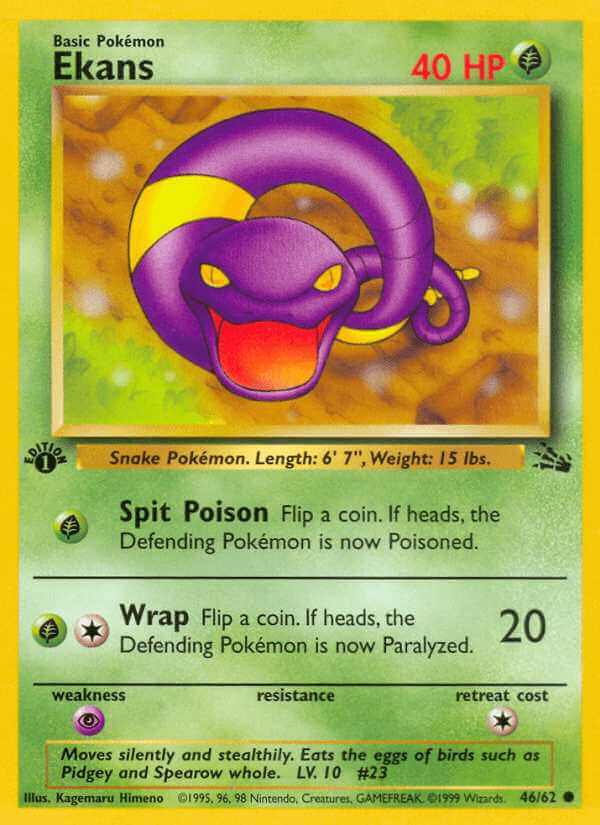 Ekans debut card