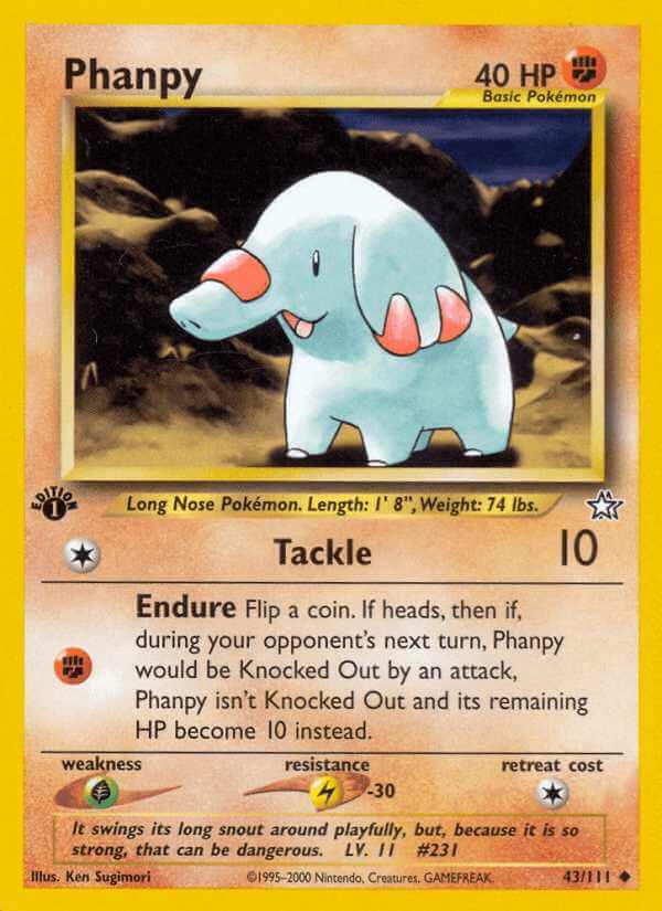 Phanpy debut card