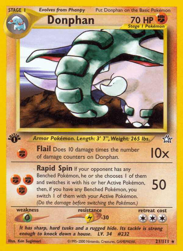 Donphan debut card