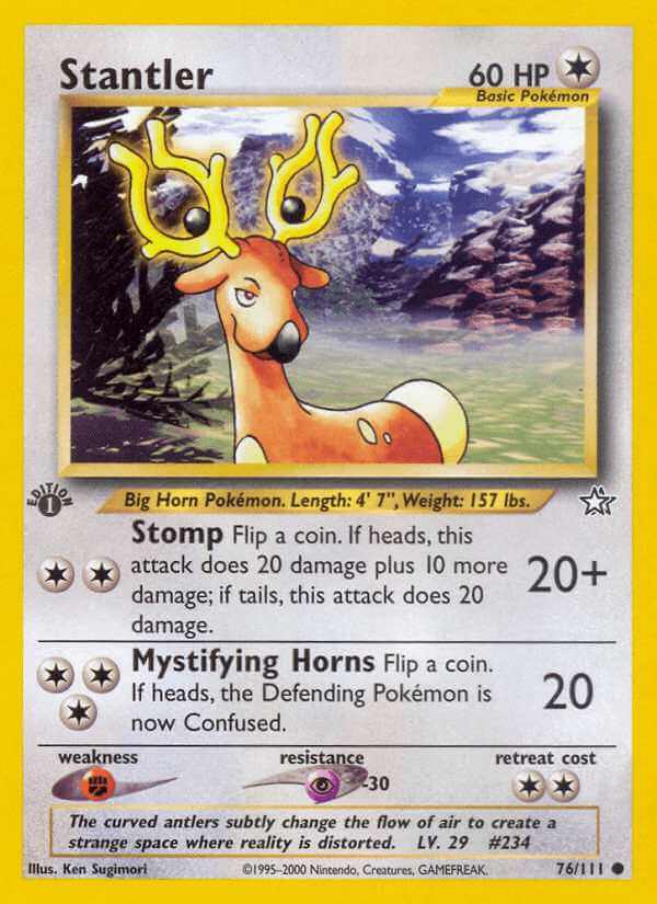 Stantler debut card
