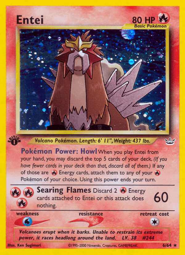 Entei debut card