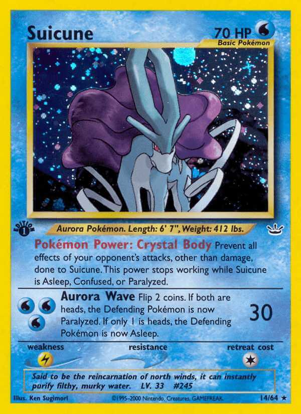 Suicune debut card