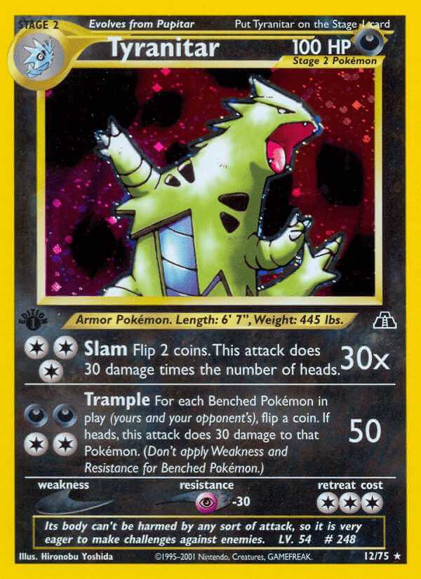 Tyranitar debut card