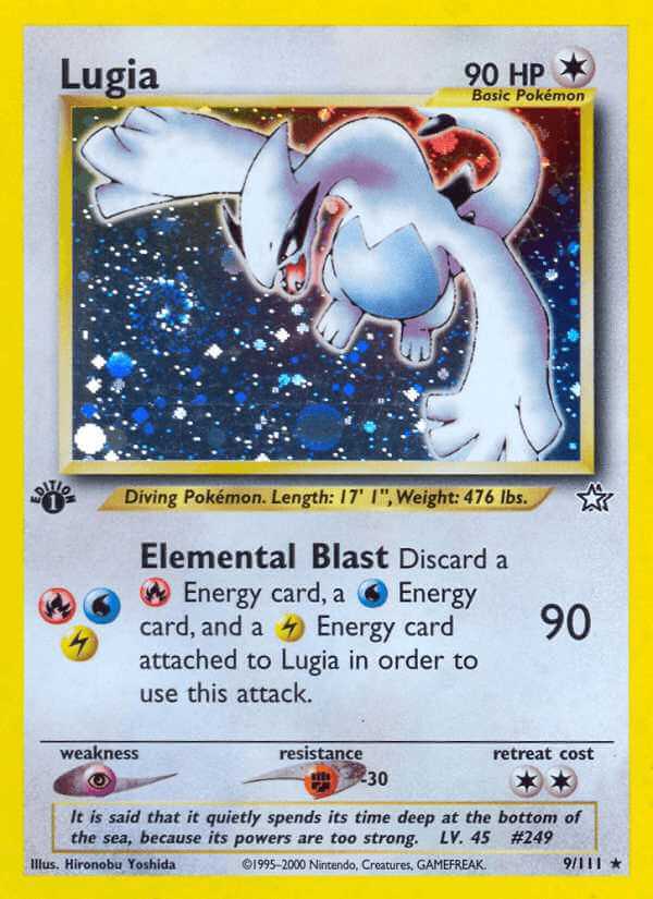 Lugia debut card