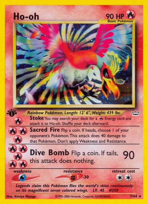 Ho-Oh debut card