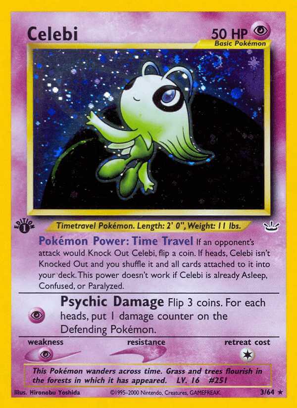 Celebi debut card