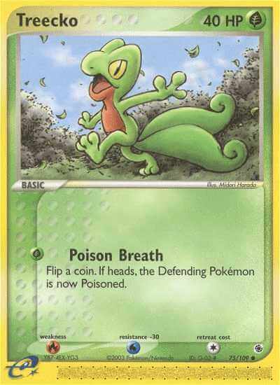 Treecko debut card