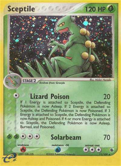 Sceptile debut card