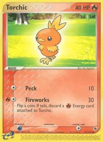 Torchic debut card