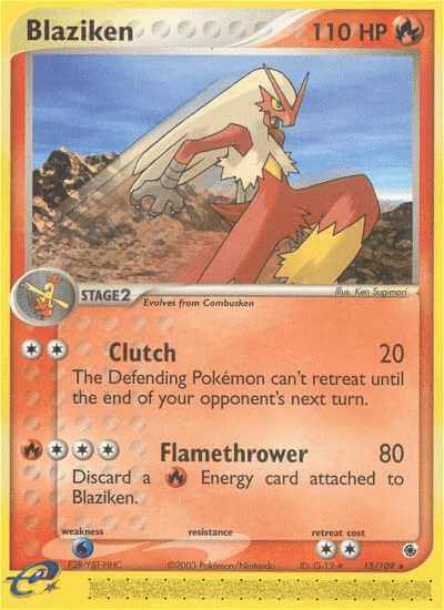 Blaziken debut card