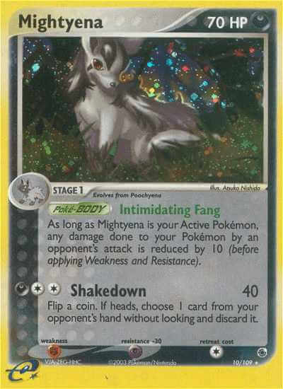 Mightyena debut card