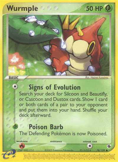 Wurmple debut card