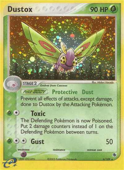 Dustox debut card