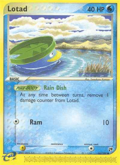 Lotad debut card
