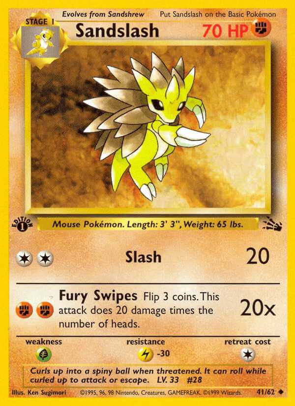 Sandslash debut card