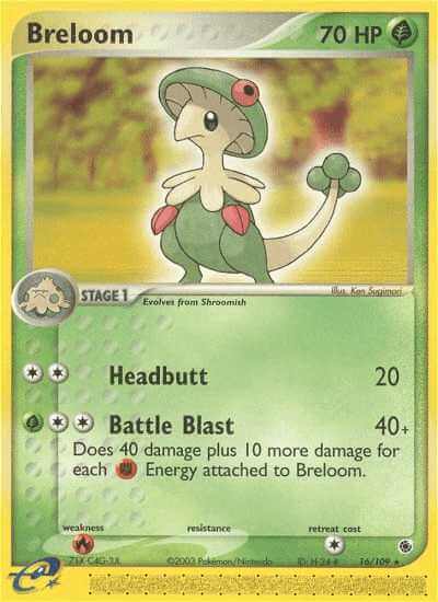 Breloom debut card