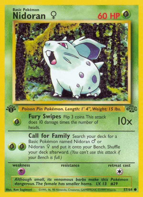 Nidoran♀ debut card