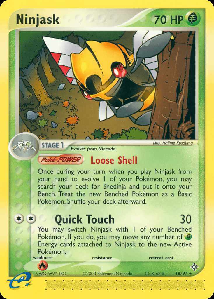 Ninjask debut card