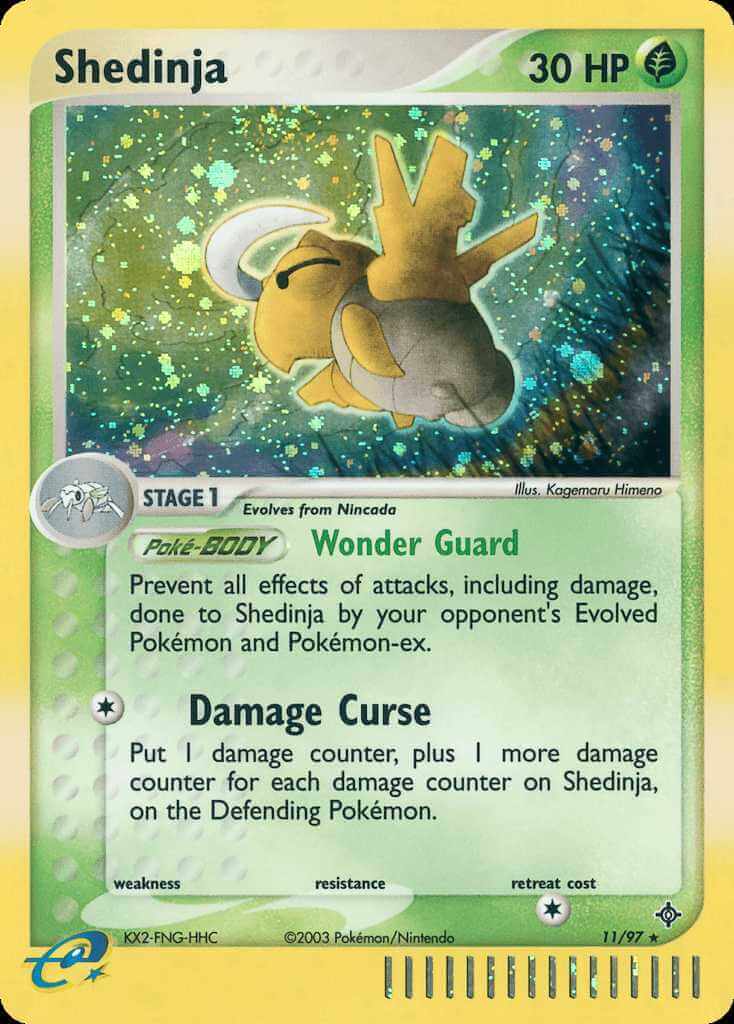 Shedinja debut card