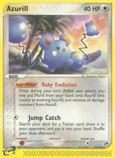 Azurill debut card