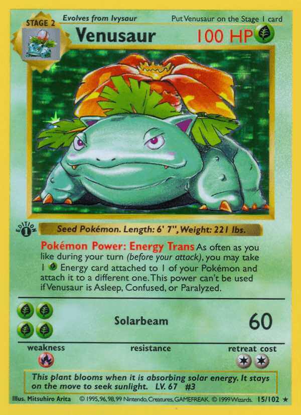 Venusaur debut card