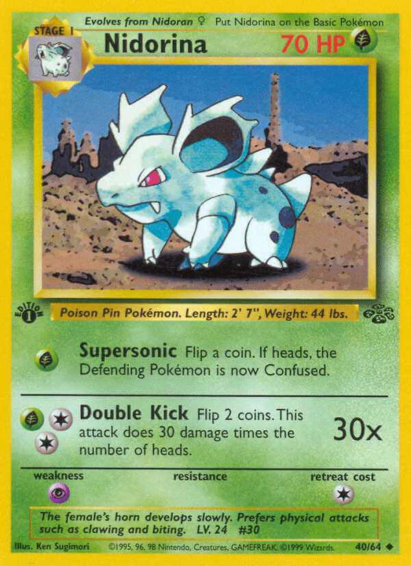 Nidorina debut card