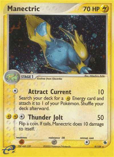 Manectric debut card