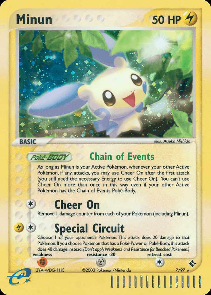 Minun debut card