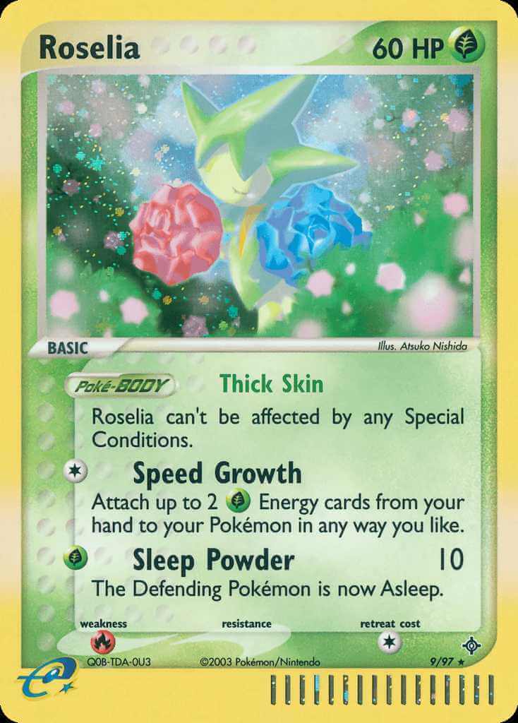 Roselia debut card