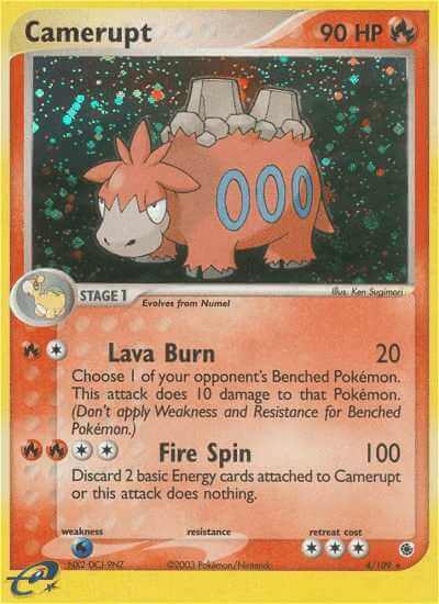 Camerupt debut card