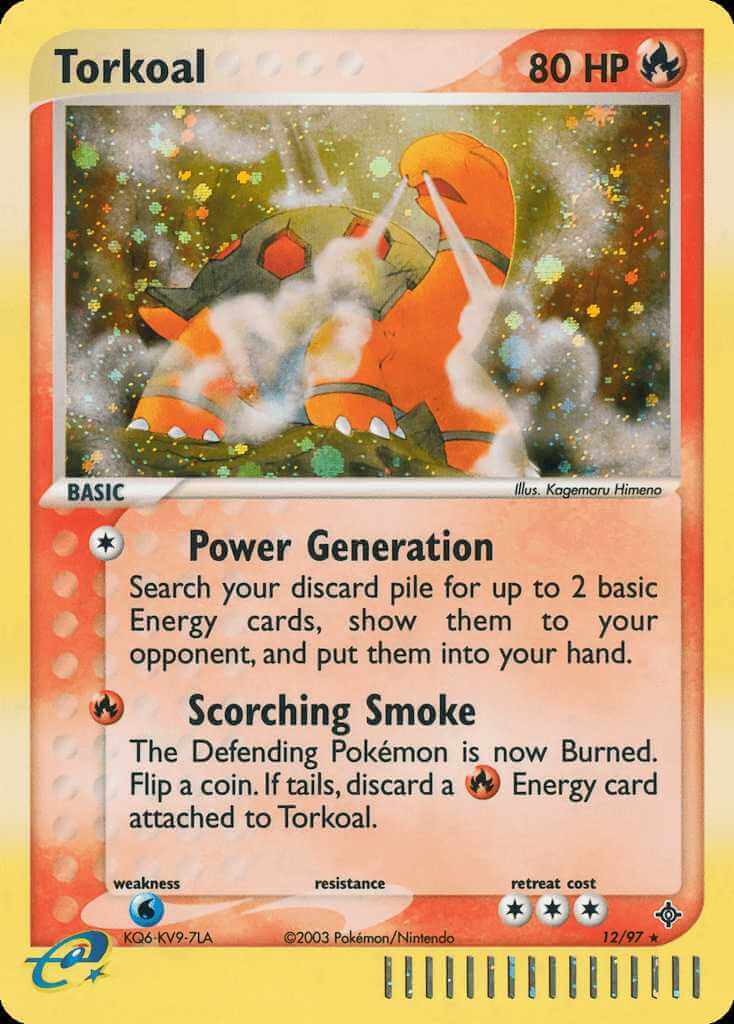 Torkoal debut card