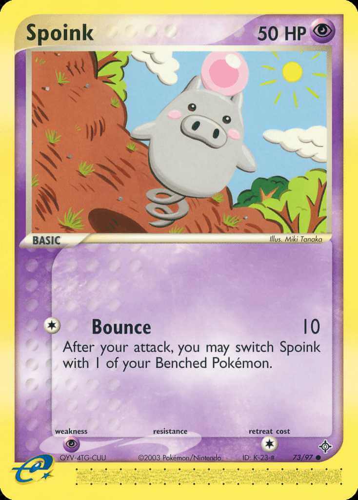 Spoink debut card