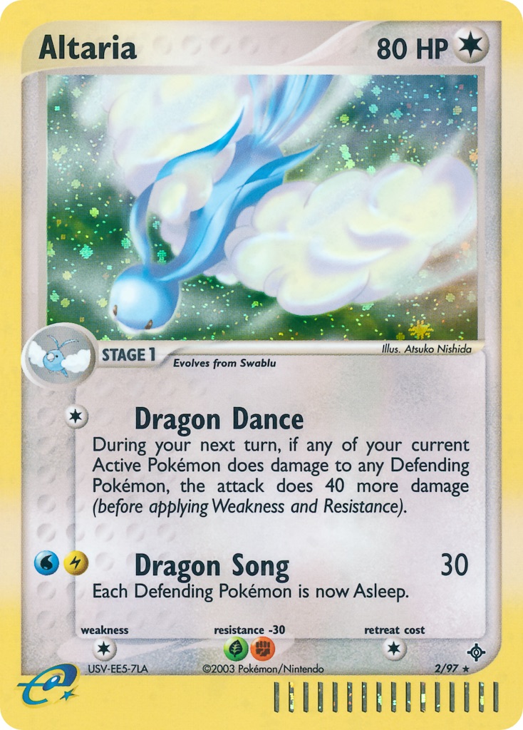 Altaria debut card