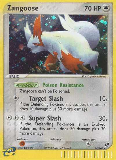 Zangoose debut card