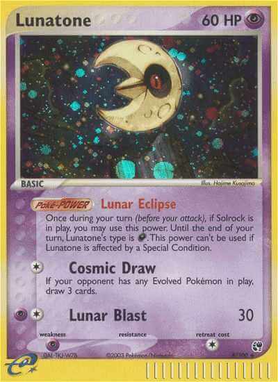 Lunatone debut card