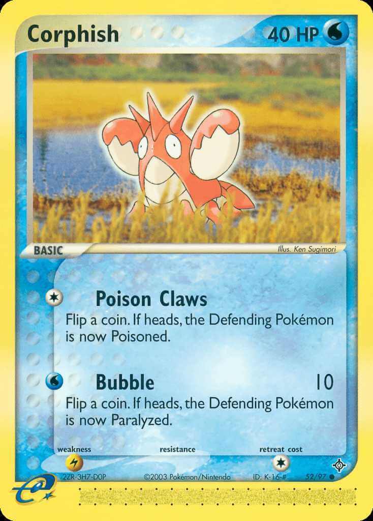 Corphish debut card