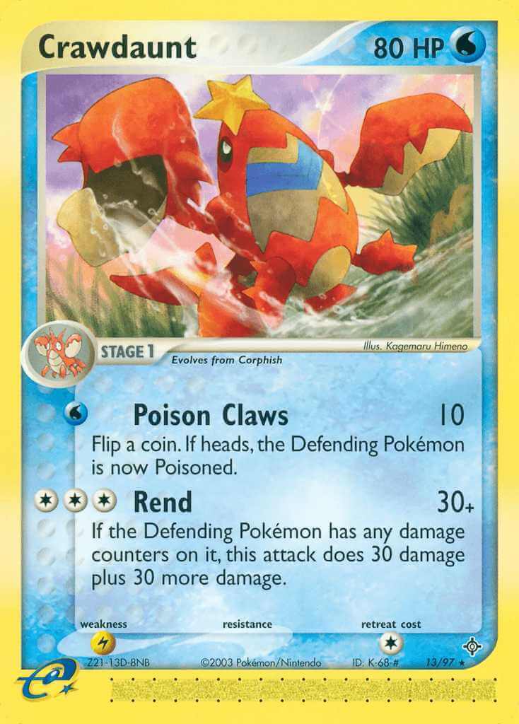 Crawdaunt debut card