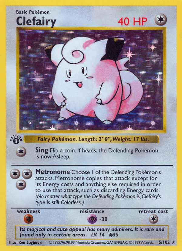 Clefairy debut card