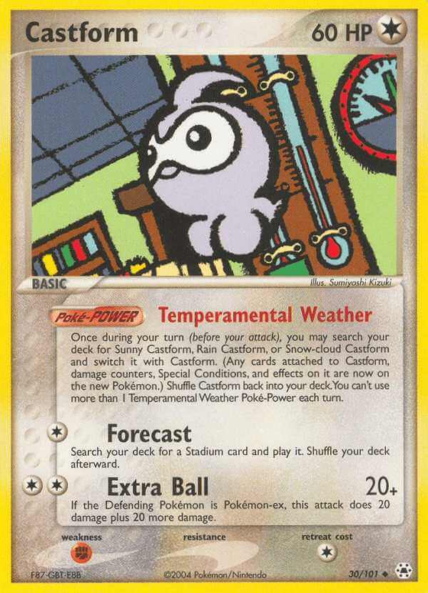 Castform debut card