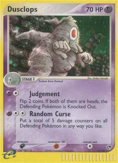 Dusclops debut card