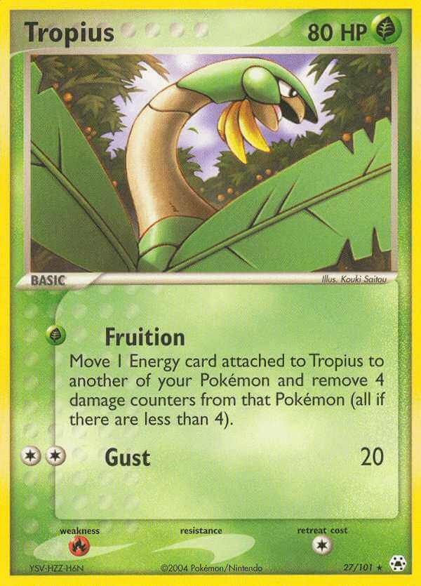 Tropius debut card