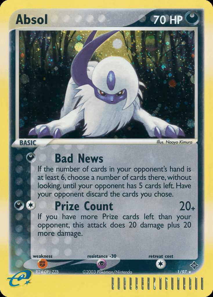 Absol debut card