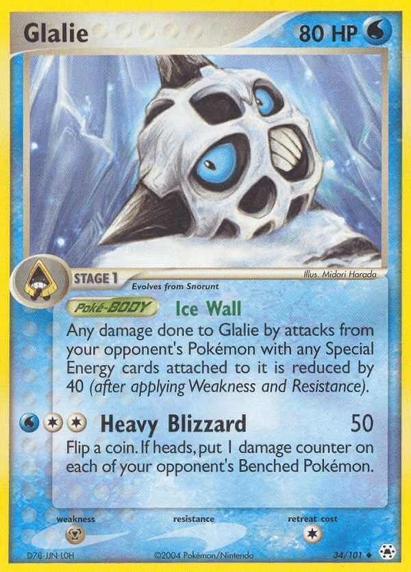 Glalie debut card