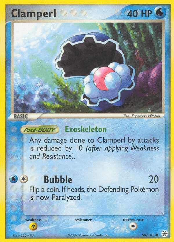Clamperl debut card